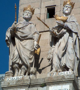 Juan Bautista Monegro sculpture of Josapfat and Ezechias